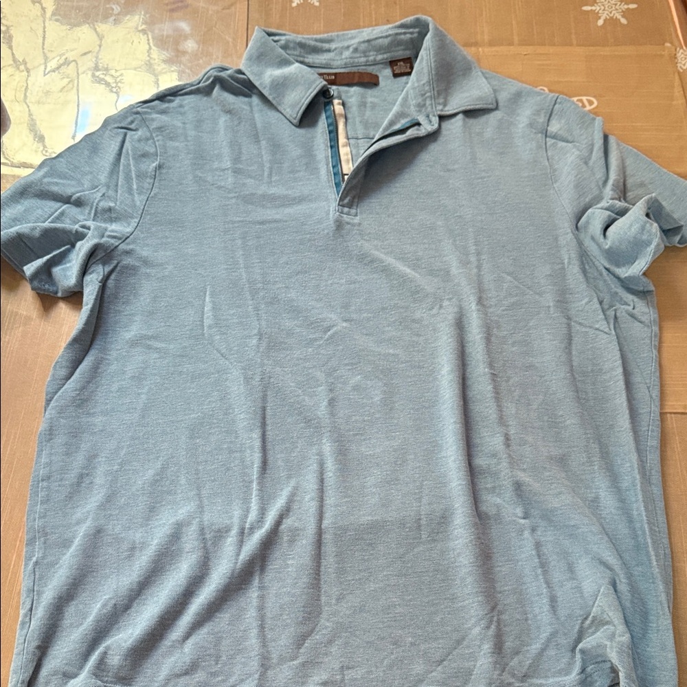 Perry Ellis Light Blue Polo Shirt
